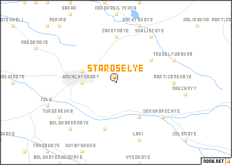 map of Staroselʼye