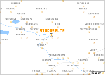 map of Starosel\