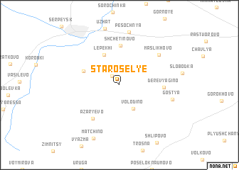 map of Starosel\