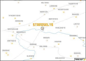 map of Starosel\