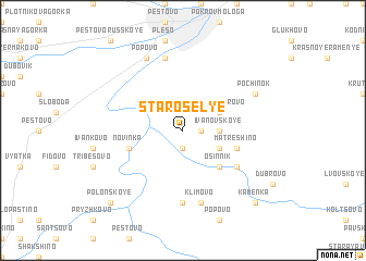 map of Starosel\