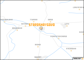 map of Staroshaygovo