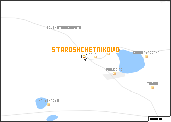 map of Staroshchetnikovo