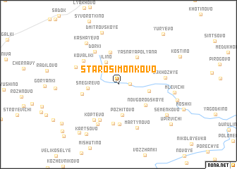 map of Staro-Simonkovo