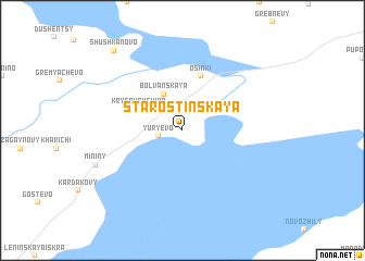 map of Starostinskaya