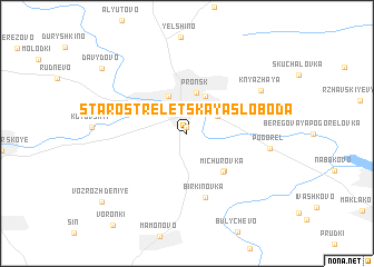 map of Staro-Streletskaya Sloboda