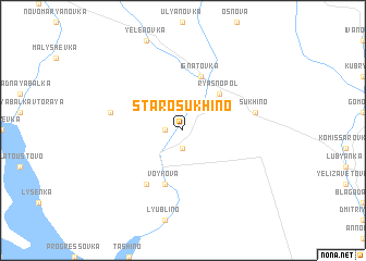 map of Staro-Sukhino