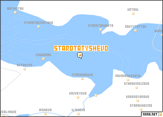 map of Starotatyshevo