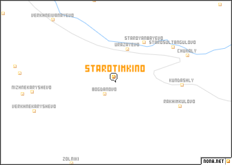 map of Starotimkino