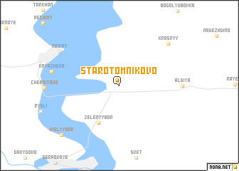 map of Starotomnikovo