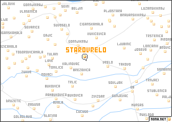 map of Staro Vrelo