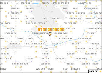 map of Starowa Góra