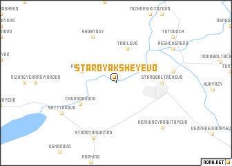 map of Staroyaksheyevo