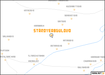 map of Staroye Abdulovo