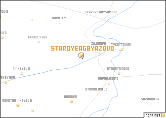 map of Staroye Agbyazovo