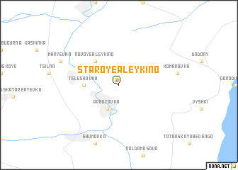 map of Staroye Aleykino
