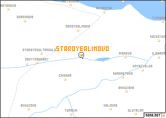 map of Staroye Alimovo