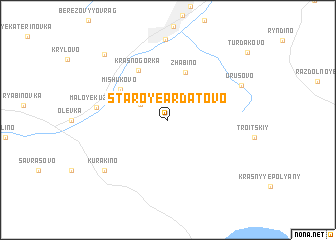 map of Staroye Ardatovo