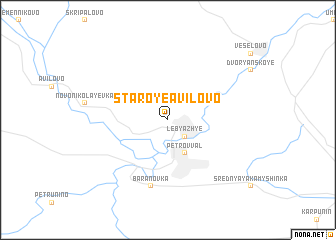 map of Staroye Avilovo