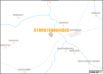 map of Staroye Badikovo