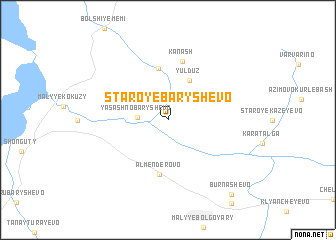 map of Staroye Baryshevo