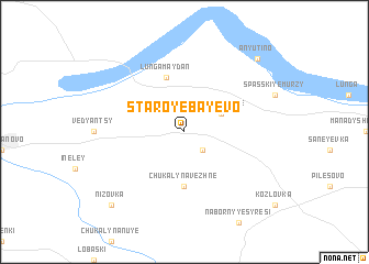 map of Staroye Bayevo