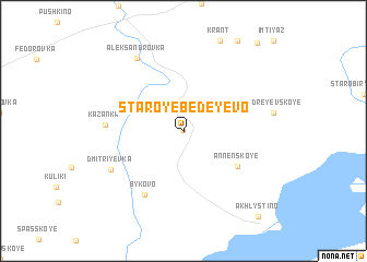 map of Staroye Bedeyevo