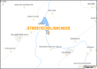 map of Staroye Chelishchevo