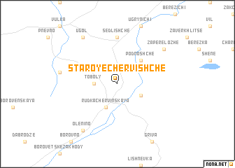 map of Staroye Chervishche