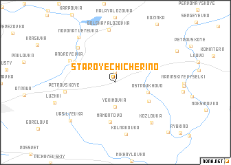 map of Staroye Chicherino