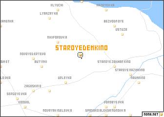map of Staroye Dëmkino