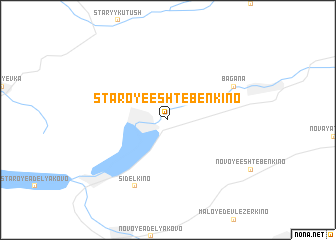 map of Staroye Eshteben\