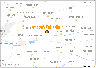 map of Staroye Glebovo