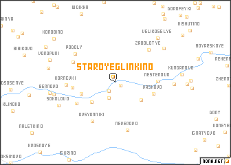 map of Staroye Glinkino