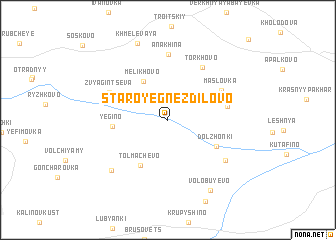 map of Staroye Gnezdilovo