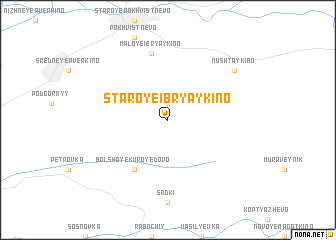 map of Staroye Ibryaykino