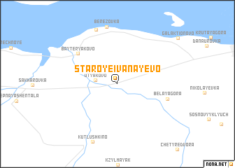 map of Staroye Ivanayevo