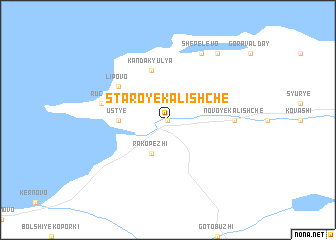 map of Staroye Kalishche