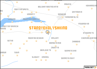 map of Staroye Kolyshkino