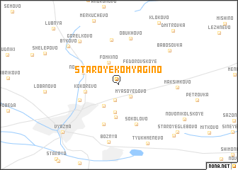 map of Staroye Komyagino