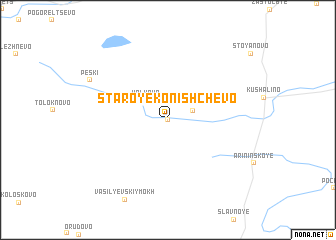 map of Staroye Konishchevo