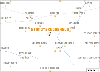 map of Staroye Kudashëvo