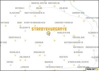 map of Staroye Kurganʼye