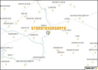 map of Staroye Kurgan\