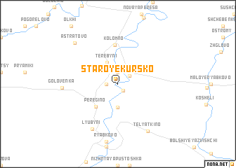 map of Staroye Kursko