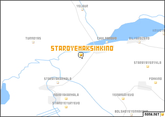 map of Staroye Maksimkino