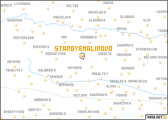 map of Staroye Malinovo