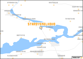 map of Staroye Melkovo