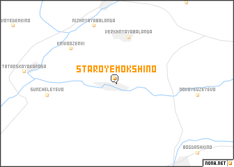 map of Staroye Mokshino