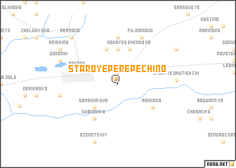 map of Staroye Perepechino